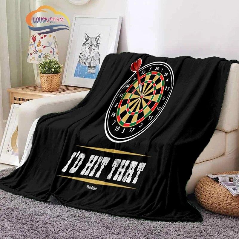 Darts Pattern Blanket Blank Series Ice and Fire  Cashmere  Fashion  Portable Flannel Warm Sofa Bed  Camping