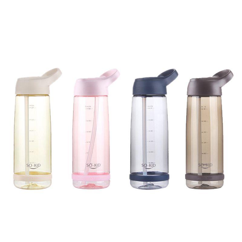 Convenient Leakproof Bpa Free Water Bottle With Straw For On-the-go Use