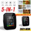 Multifunctional CO2 Meter Digital Temperature Humidity Sensor Tester Air Quality Monitor Carbon Dioxide TVOC HCHO Detector 5 In1