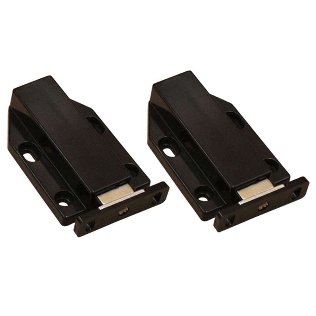 2 шт. Мебельная защелка пуш-ту-опен, защелка для открывания двери нажатием, комплект, магнитные защелки пуш-ту-опен для плавного открывания и закрывания двери