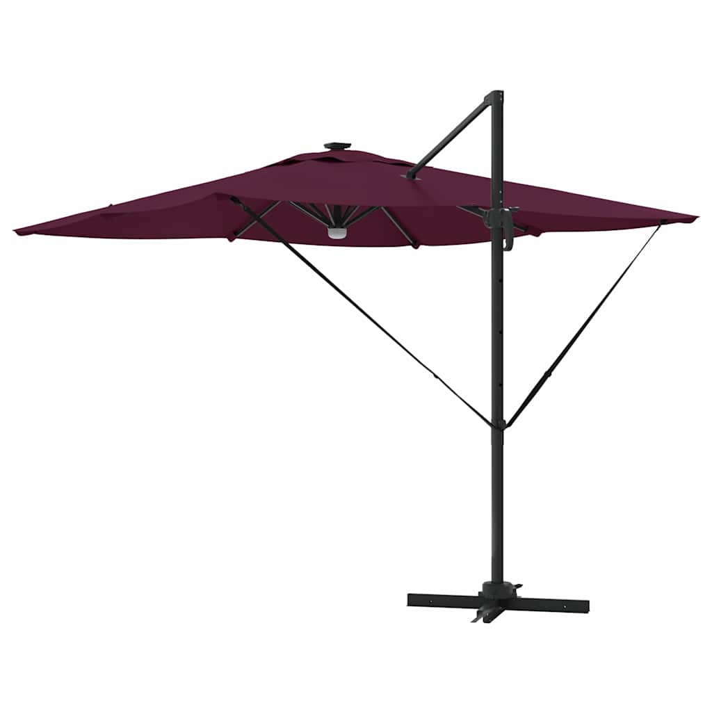 Roma Parasol Red 286 x 284 x 270 cm Aluminium and Polyester