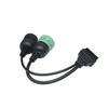 OBD2 6 Pin J1708 or 9 Pin J1939 to 16 Pin Adapter Cable for Heavy Duty Truck