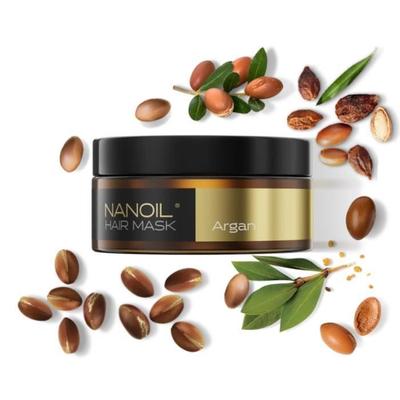 Маска для волос Nanoil Argan 300 мл - Регенерирующее и восстанавливающее средство, укрепляющее средство для ослабленных волос