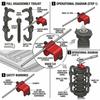 Lightweight Motorcycle Chain Alignment Tool Quick Adjustment Vehicle Chain Tool