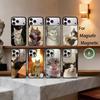F-Смешной C-Кот Чехол для телефона для iPhone17,16,15,14,13,12,11 Plus,Pro Магнитный для Magsafe Беспроводной зарядки