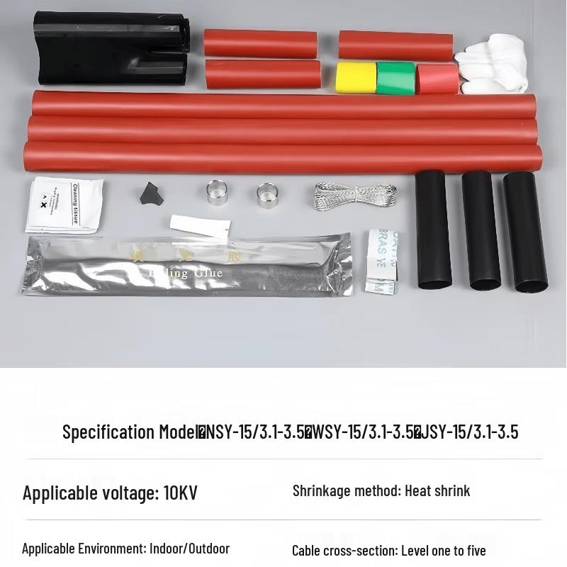 Lühang 10KV Indoor 3-Core Heat Shrink Cable Terminal Joint