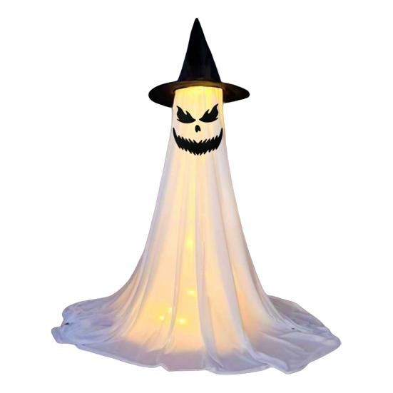 Halloween Ghost Decoration with LED Light Large White Scary Light Up Ghost
