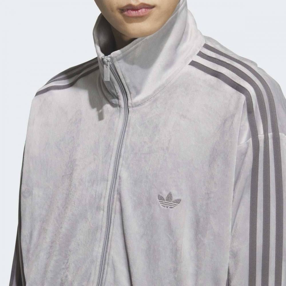 Adidas Stylish Velvet Loose Fit Track Top  Kq5476 