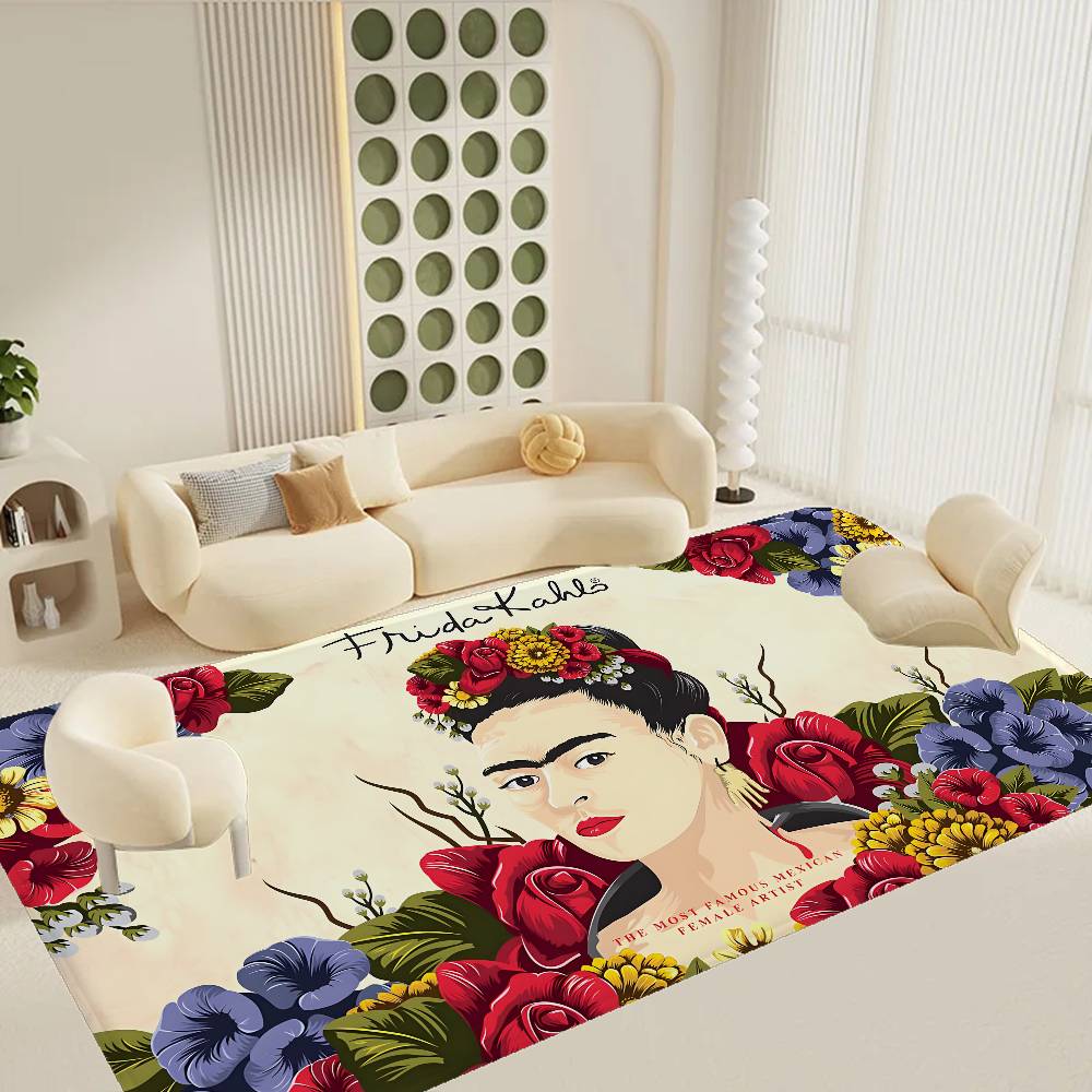 Mexican F-Fridas Floor Mat Rectangle Anti-slip Home Soft Badmat Front Door Indoor Outdoor Mat Hotel Decor Mat