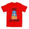Novelty Free Sal Fisher Sally Face T Shirt Men Women's Pure Cotton Sallyface Tee Shirt Party Clothes