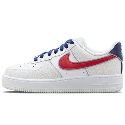 Air Force 1 07 LX Just Do It — женские кроссовки White University Red Snakeskin DV1493-161