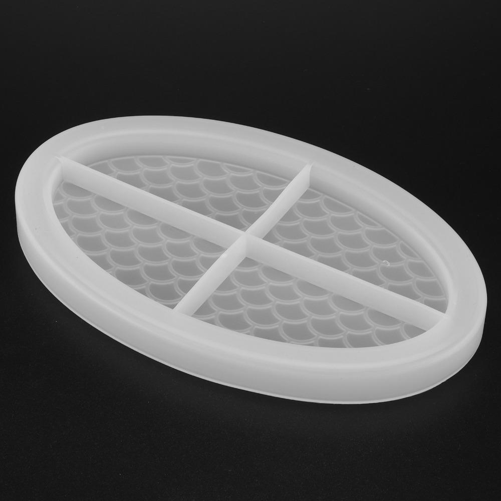 Soft Silicone Silicone Tray Mold Easily Demold Fruit Tray Mold Oval Tray Mold DIY Craft