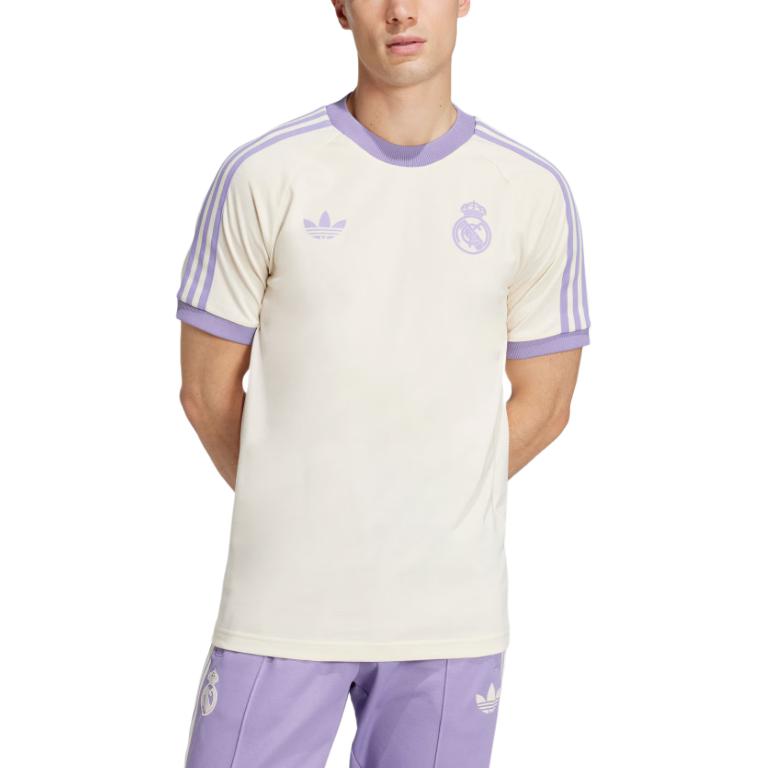 adidas Оригиналы Бесплатная доставка С AdiClub Реал Мадрид Adicolor Classics Футболка с 3 полосками IY0057-