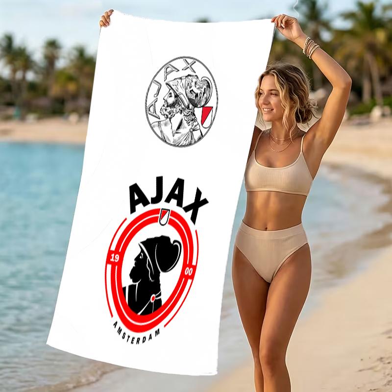 Beach Towel with AFC Ajax Pattern - soft,absorbent,machine washable Lightweight&Modern,swimming,Travel Essentials
