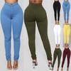 Модные женские брюки, эластичные леггинсы с высокой талией, брюки