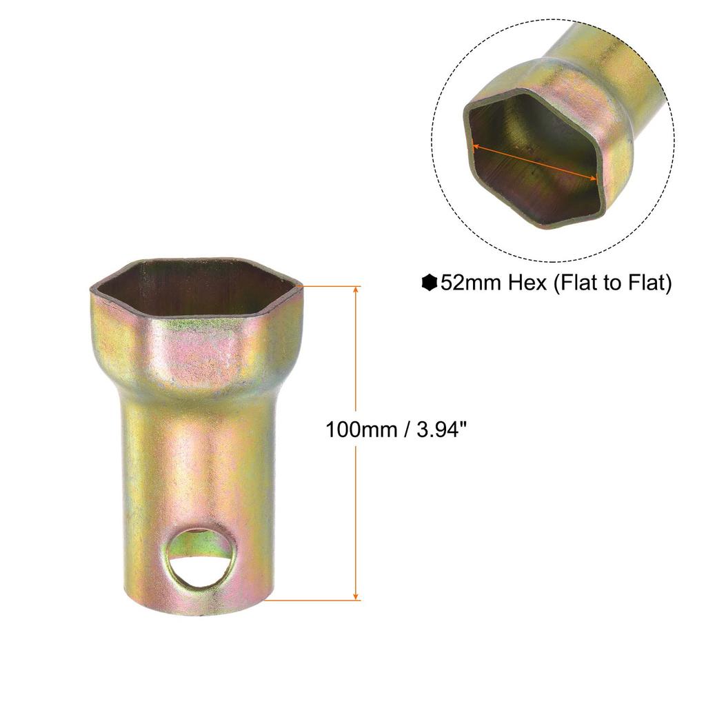 Uxcell Impact Socket Drive Spindle Nut Wheel Bearing Socket, Wrench, Socket, 52mm, 6-Point