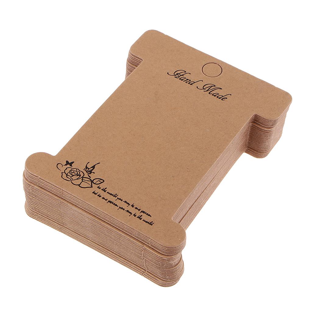 30 Diaper Cards Wood Paper Card Yarn Maps 10.2x7.8cm, Nature for Ligaments