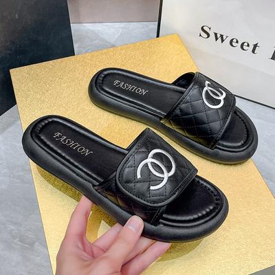 Круглоголовые тапочки с подошвой-маффином, женские летние, новая мода, уличные сандалии