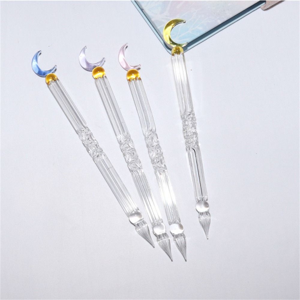 Ручка для письма Перьевые ручки Ручка с чернилами для подписи Ручка-капельница Crystal Pen Стеклянная ручка Стеклянная ручка для макания