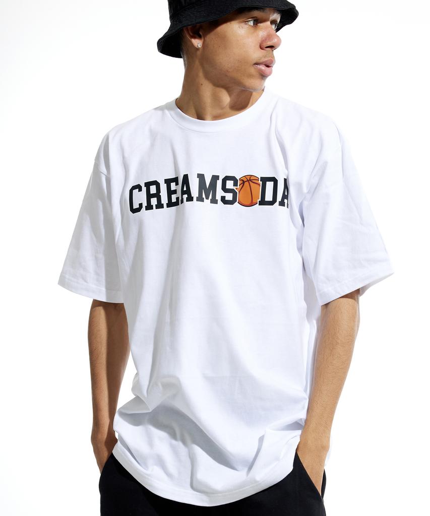 CREAM SODA LAB Футболка с коротким рукавом Cr Bowler Белый Черный