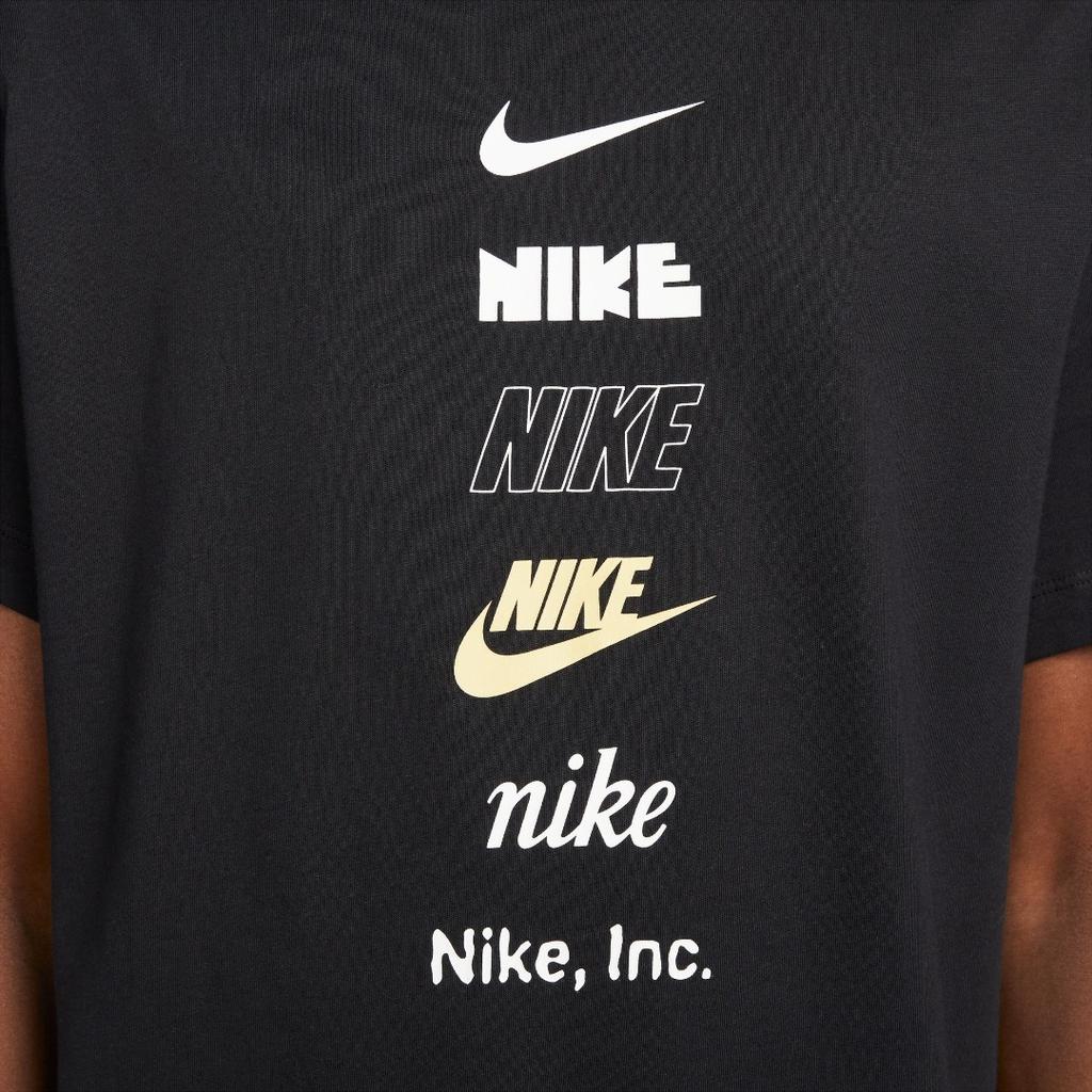 Nike Футболка с круглым вырезом и логотипом, мужские топы, черные DZ2875-010