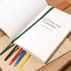 2 Pcs Book Markers with Colorful Ribbons PU Leather Reading Bookmarks Ribbon Page Markers for Book Lovers