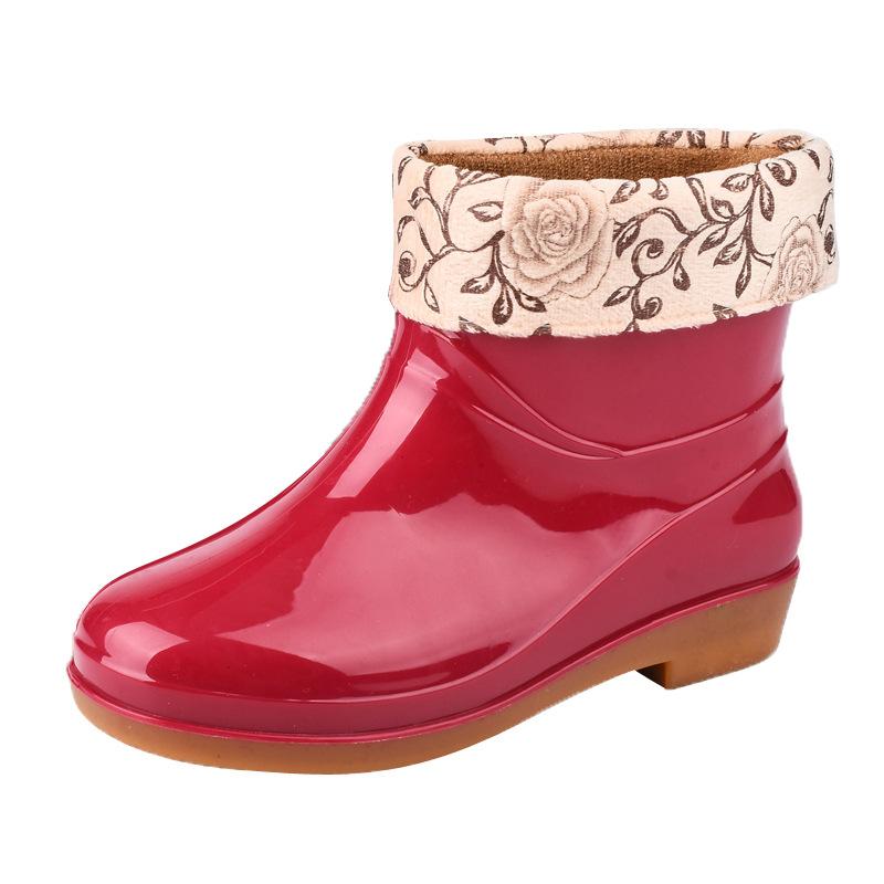 Резиновые сапоги женские низкие нескользящие кухонные дождевые туфли водные сапоги женские резиновые сапоги садовые галоши резиновые сапоги короткие сапоги