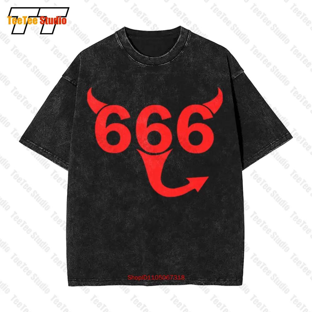 666 Wo Premium Vintage Oversized T-Shirt GS8J