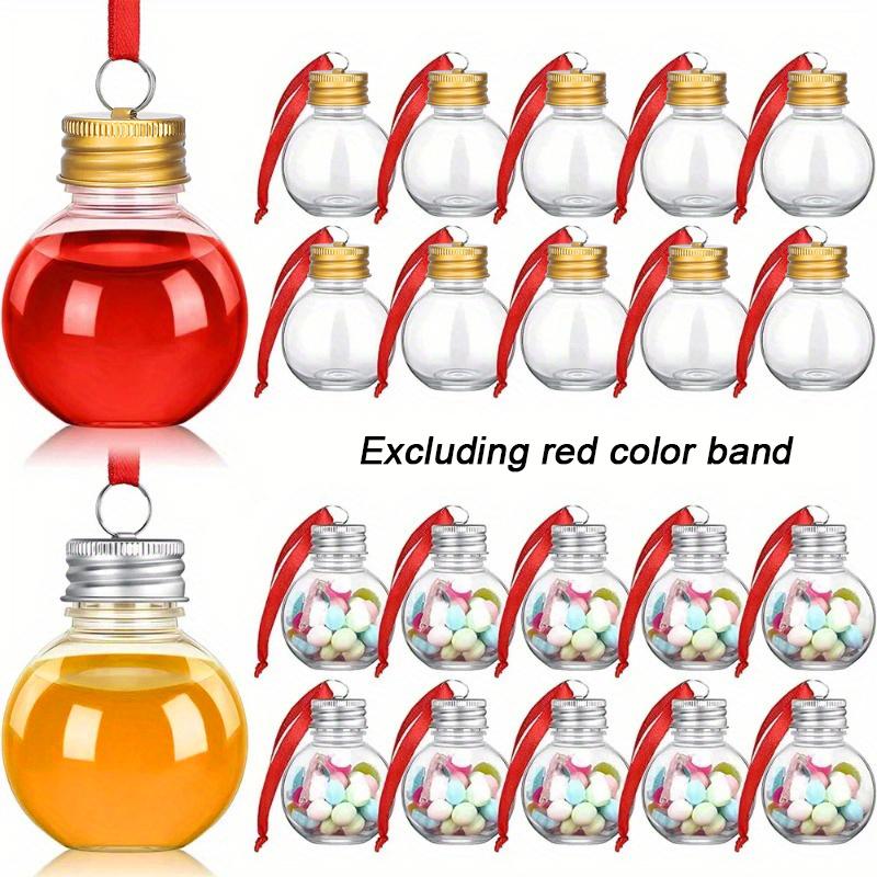 10PC/Bags With Gold Silver Hanging Ring Cover Gifts Plastic Hanging Balls DIY Crafts