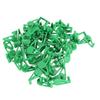 50pcs Low Stress Training Clips 360 Degree Adjustable Reusable Plastic Plant Stem Bender Clips for Gardening Green