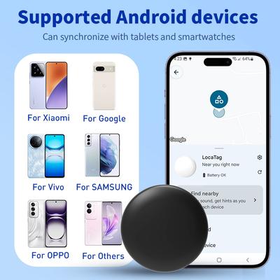 Умный Android трекер работает с приложением Google Find Hub для Samsung Moto Finder Items Security Locator Защитный чехол Опционально