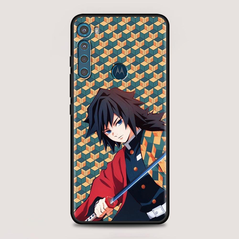 Чехол с рисунком аниме «Demon Blade» для MOTOROLA One Fusion для Moto G10 G9 G8 Plus Play Power One G20 G30 G40 G50 G60 Edge 20 Shell