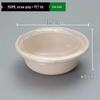 Одноразовые бумажные миски Miaojie 350 мл из пищевой бумаги с крышками