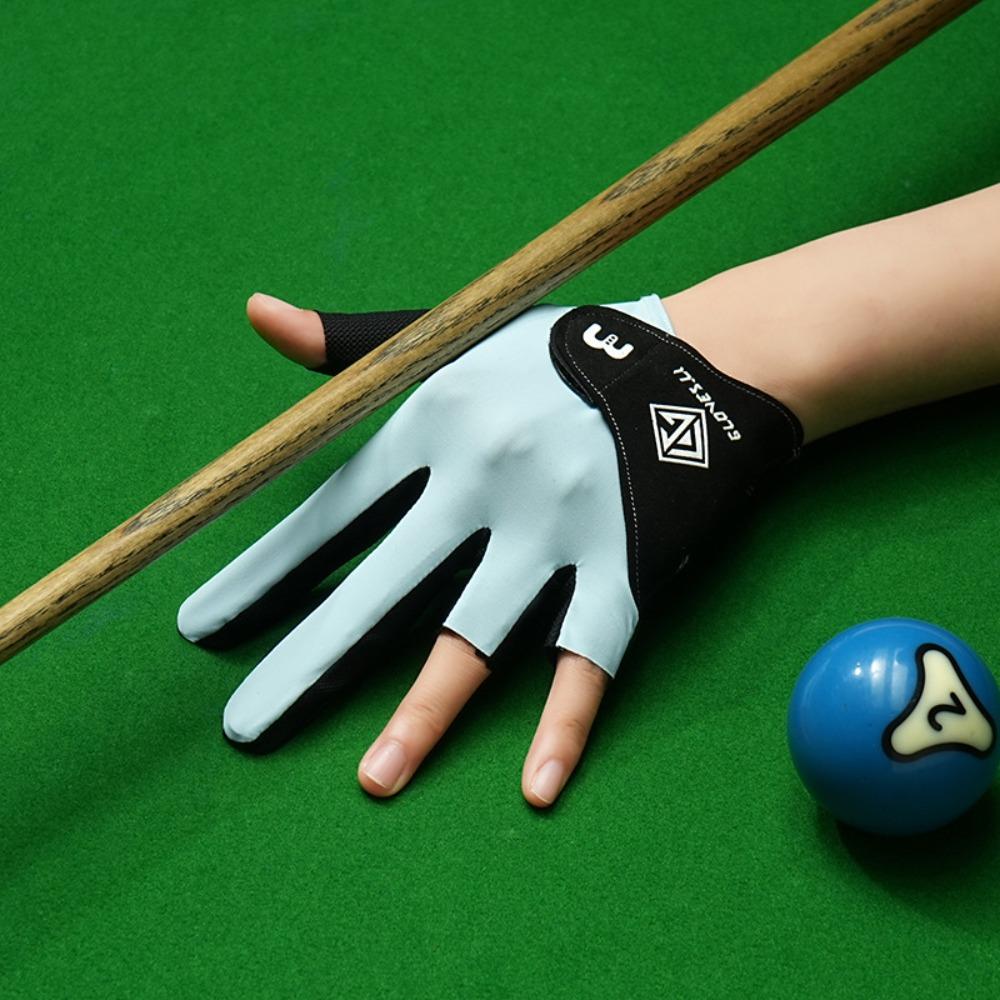 1pc Anti-slip Billiards Gloves Breathable Snooker Cue Sport Glove Pool Gloves  for Left Hand