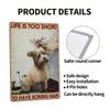 Dog Salon Vintage Wall Metal Sign, Dog Grooming Salon Sign Farmhouse Country Kitchen Home Garden Wall Decor Art 8x12 Inch