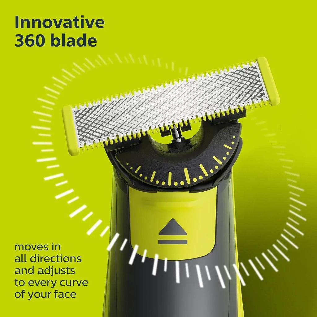 1/2/3/5/10 шт. Сменное лезвие для Philips One Blade Pro QP2520 QP2630 QP6510 QP6531 360° Вращающаяся электробритва Триммер для бороды