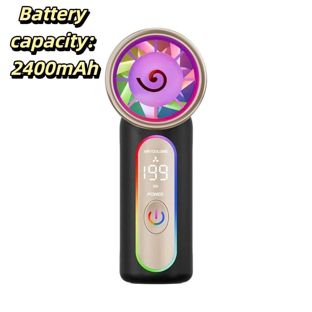 Lightweight Mini Handheld Fan Mini Size USB Rechargeable Portable Fan Powerful Turbo Airflow Compact Design Powerful Turbo Fan
