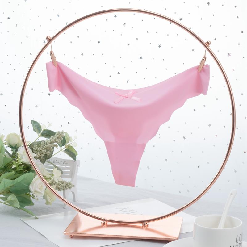 Women Ice Silk Low Waist Thong Sexy G-String Underwear Ladies Panties Seamless Lingerie Bikini Panties