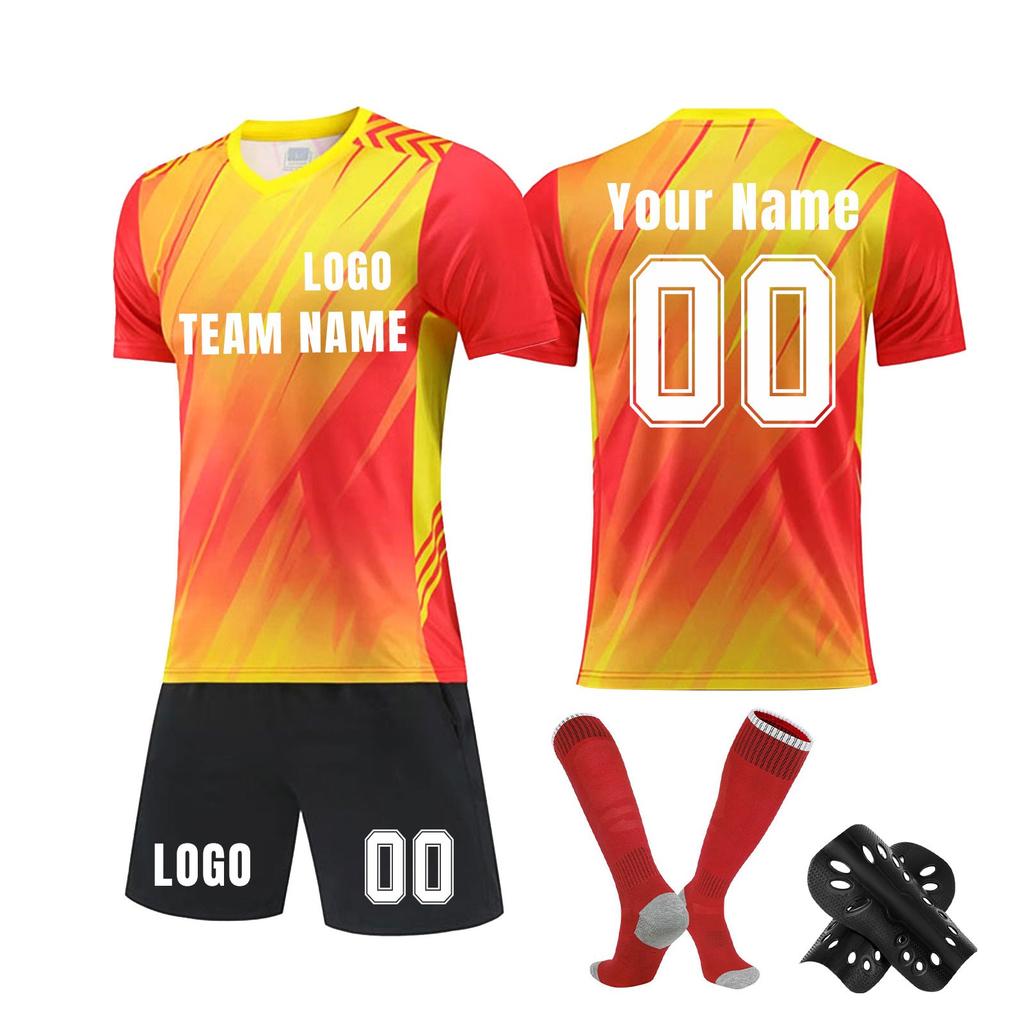 Комплект персонализированных рубашек для мужчин и девочек с именем и номером, футбольные майки на заказ для мальчиков, тренировочный костюм