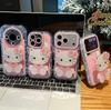 Зеркальная подставка Hello Kitty для iPhone 16 Pro Max, Huawei Mate 70, Honor и Apple 17