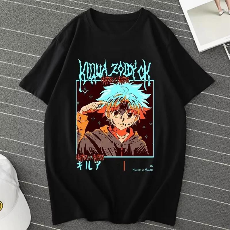 2025 Anime Hunter X Hunter Killua Zoldyck T Shirt Men Women Casual Fashion Harajuku Short Sleeve Crew Neck Plus Size Unisex