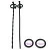Urethral Urethral Bougie Extra with Penis Urethral Urethral Going Black for Male Bead Stimulation Male Urethral Training SM Length 5mm Spiral 6mm