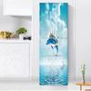 28 Styles For Choice Beach Scenery Refrigerator Sticker Peel and Stick Waterproof Double Door Freezer Cupboard Decor Art Mural