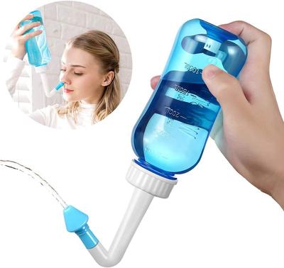 Назальный ирригатор 300 мл 500 мл Очиститель для промывания носа Neti Pot для взрослых и детей Предотвращение аллергического ринита Бутылка для промывания