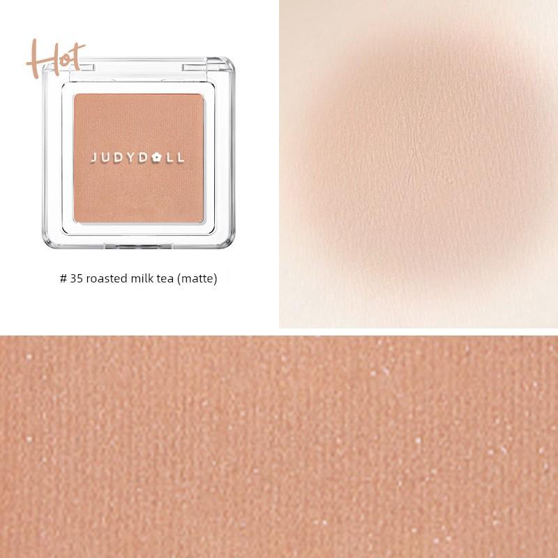Judydoll Orange Satin Glow Blush Two-Tone Blush Palette Brightening Expanding Color Contracting Color Clear and Skin-Fusing for Daily Use