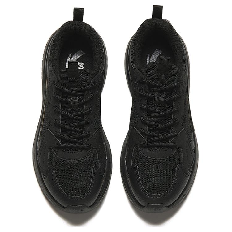 Anta Lifestyle Series Shock Absorbing Non-Slip Low-Top Casual Shoes Women Sneaker Black Gray 922438808-5