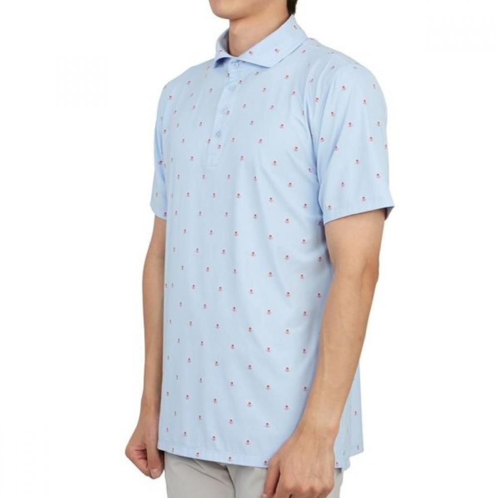 Galleria G Fore Golf Wear Мужская футболка с воротником и коротким рукавом G4mS23k361a Sky