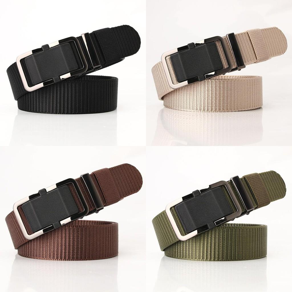 Mens Nylon Tactical Belt With Alloy Buckle For Outdoor Hiking And Casual Wear
