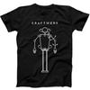 230 г/м² 100% хлопок Kraftwerk Robot Electronic Synth Pop Music Подарочная черная футболка B350