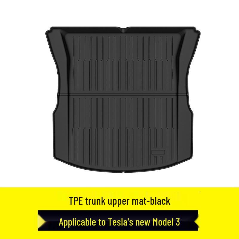 Водонепроницаемые, устойчивые к пятнам коврики из ТПЭ для Tesla Model Y 2025 года, изготовленные на заказ для переднего и заднего багажников.